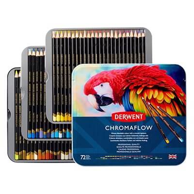 72 עפרונות CHROMAFLOW מבית DERWENT
