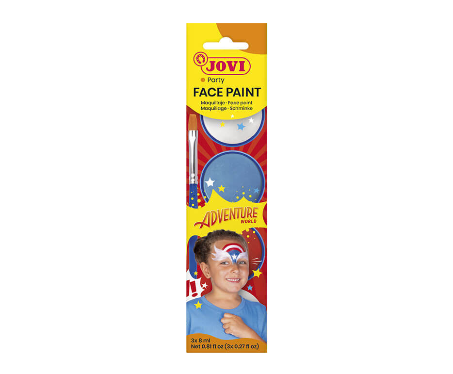 סט צבע לפנים - קרם 3 ADVENTURE גוונים מבית JOVI