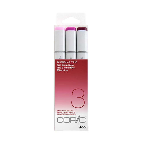 מארז 3 קופיק סקטץ דגם 3 גוונים בורדו BLENDING TRIO