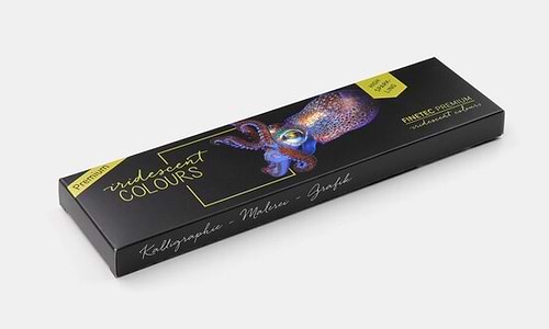 מארז 6 צבעי מים FINE TEC Premium iridescent watercolour set High Sparkle