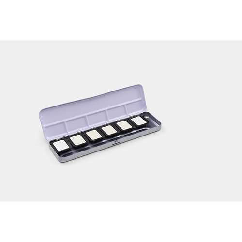 מארז 6 צבעי מים FINE TEC Premium iridescent watercolour set High Sparkle