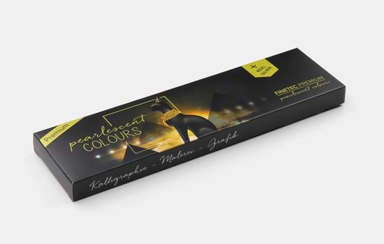 מארז 6 צבעי מים FINE TEC Premium iridescent watercolour set Antique Tones