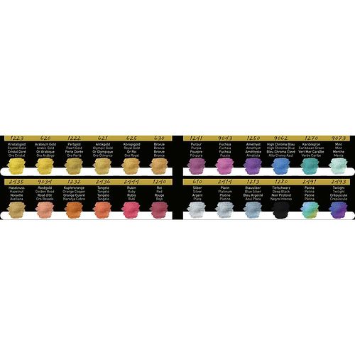 מארז 24 צבעי מים FINE TEC professionals Colourful