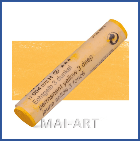 פסטל שמינקה עבודת יד SCHMINCKE PERMANENT YELLOW 3 DEEP H 004