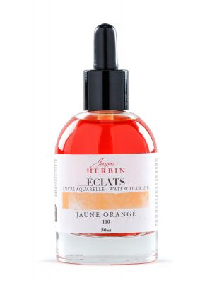 דיו לציור HERBIN ECLAT Éclats fine art ink-Orange yellow 50ml