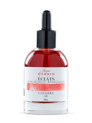דיו לציור HERBIN Éclats fine art ink-Vermilion 50ml