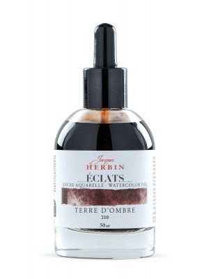 דיו לציור HERBIN Éclats fine art ink-Umber 50ml