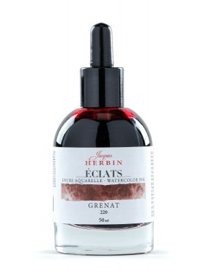 דיו לציור HERBIN Éclats fine art ink-Garnet 50ml