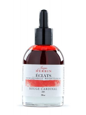 דיו לציור HERBIN Éclats fine art ink-Cardinal red 50ml