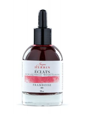 דיו לציור HERBIN Éclats fine art ink-Raspberry 50ml