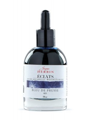 דיו לציור HERBIN Éclats fine art ink-Prussian blue 50ml