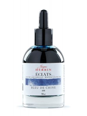 דיו לציור HERBIN Éclats fine art ink-China blue 50ml