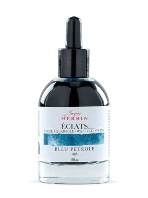דיו לציור HERBIN Éclats fine art ink-Petrol blue 50ml