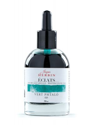 דיו לציור HERBIN Éclats fine art ink-Phthalo green 50ml