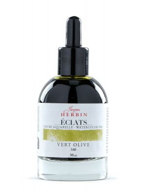 דיו לציור HERBIN Éclats fine art ink-Olive green 50ml