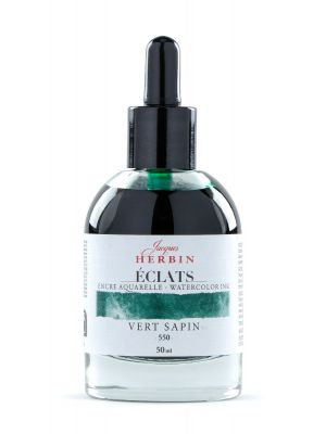 דיו לציור HERBIN Éclats fine art ink-Pine green 50ml