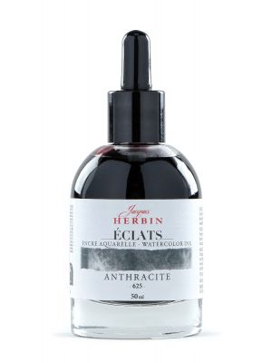 דיו לציור HERBIN Éclats fine art ink-Anthracite 50ml