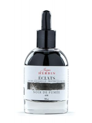 דיו לציור HERBIN Éclats fine art ink- Carbon black 50ml