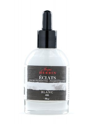 דיו לציור HERBIN Éclats pigment fine art ink-White 50ml