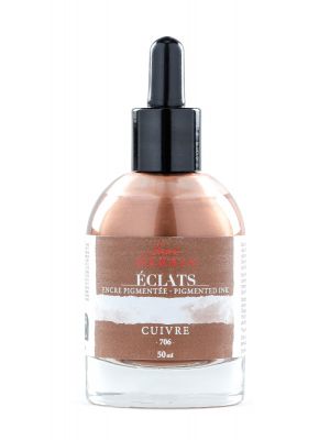 דיו לציור HERBINÉ clats pigment fine art ink-Copper 50ML