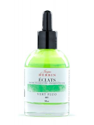 דיו לציור HERBINÉ Éclats pigment fine art -fluo green 50ml