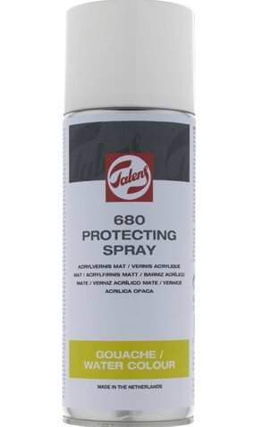 ספרי לכה לצבעי מים וגואש תוצרת טלנס 680 PROTECTING SPRAY