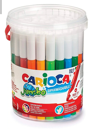 מארז 48 טושי גמבו CARIOCA JUMBO