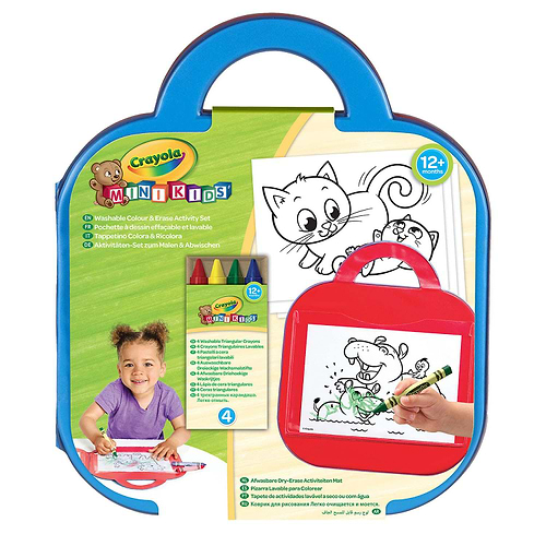 ערכה דפי צביעה CRAYOLA MINIKIDS