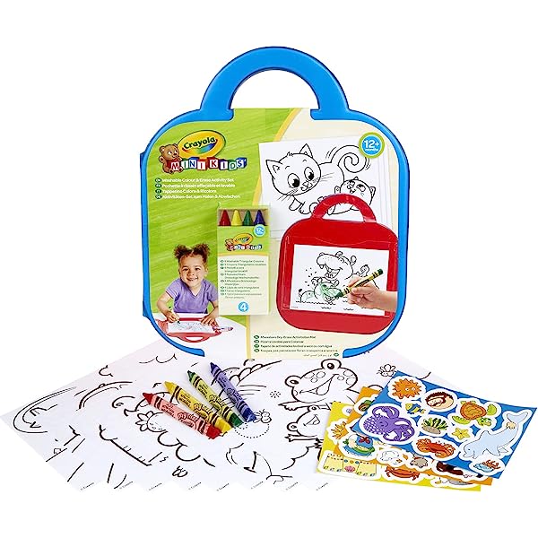 ערכה דפי צביעה CRAYOLA MINIKIDS