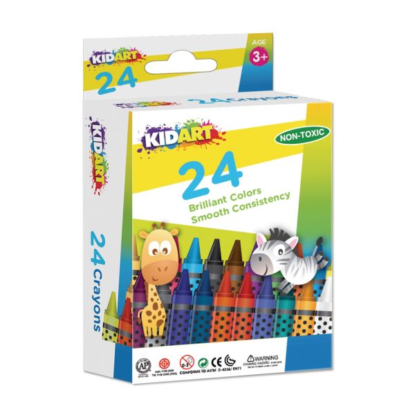 מארז 24 קריון KIDS ART CRAYONS
