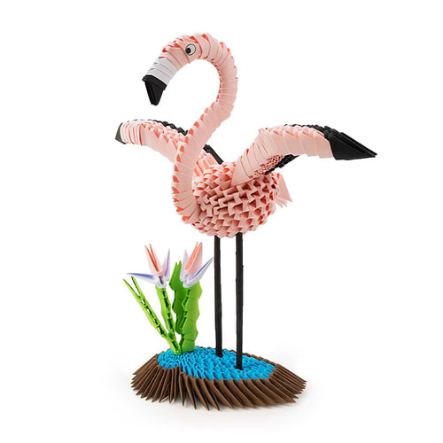 ערכת אוריגמי פלמינגו ORIGAMI 3D