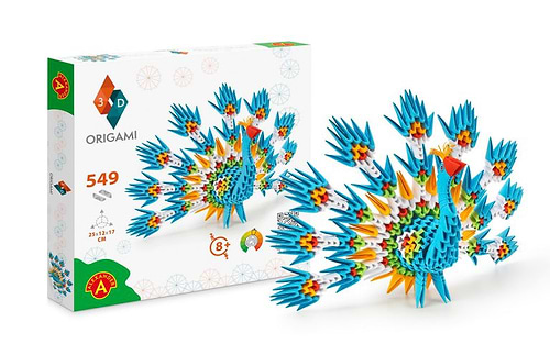 ערכת אוריגמי טווס ORIGAMI 3D