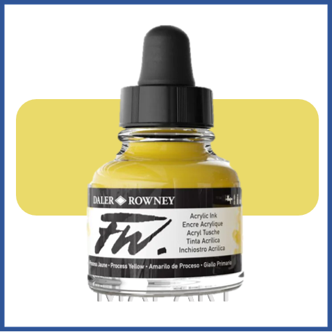  דיו אקרילי FW Process Yellow 675