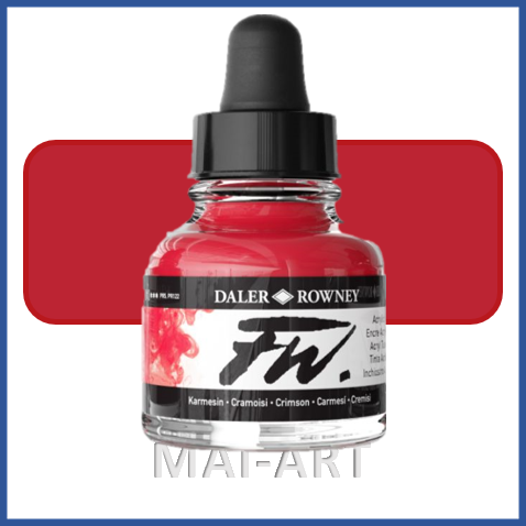  דיו אקרילי FW Flame Red 517