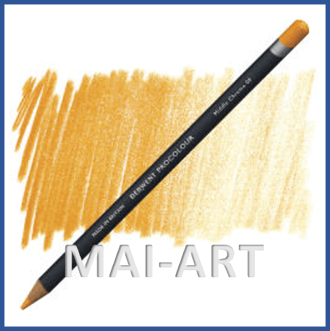 עפרון פרוקולור דרווינט  Derwent ProColour Colored Pencil - Middle Chrome 08