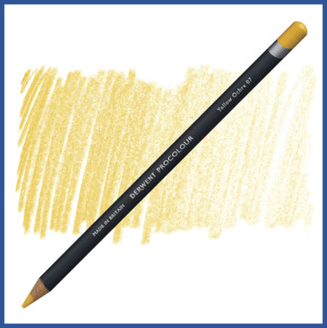 עפרון פרוקולור דרווינט  Derwent ProColour Colored Pencil -  Yellow Ochre 07
