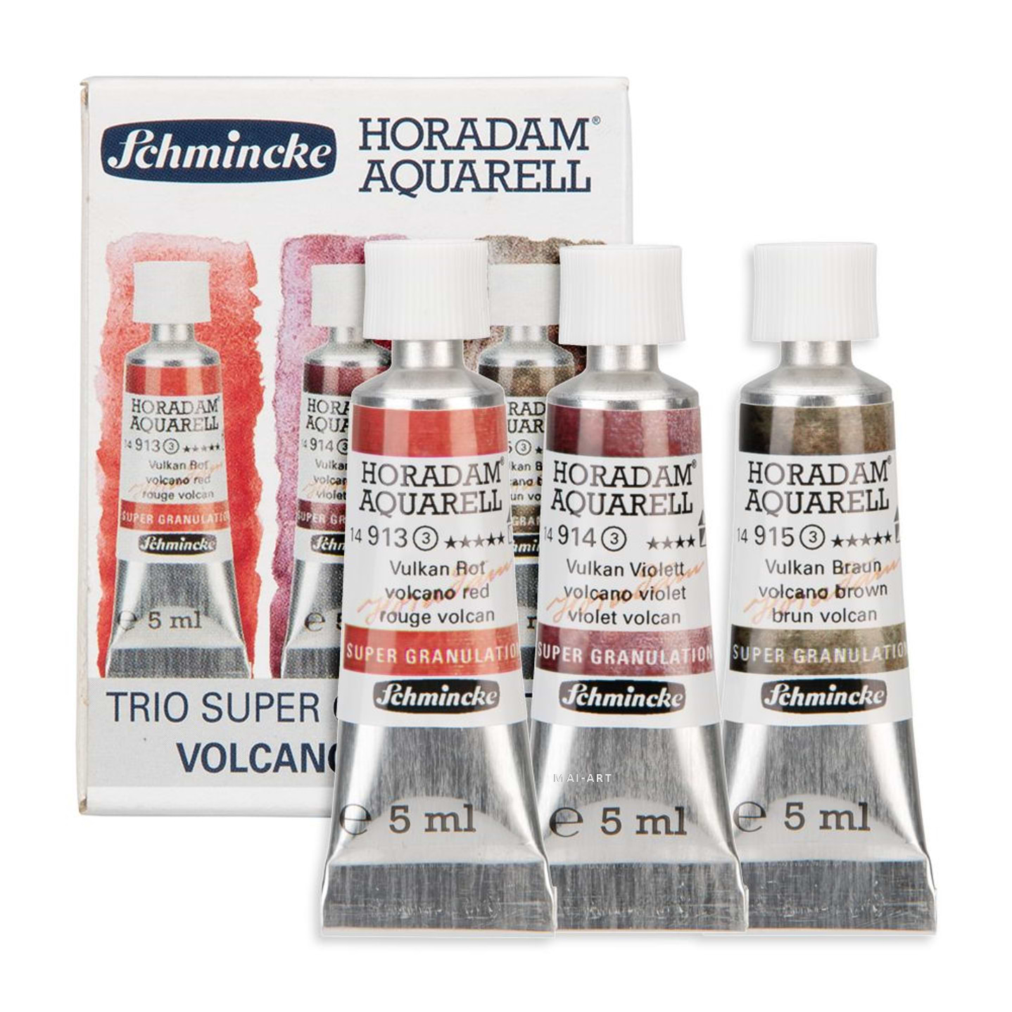 שמינקה סט וולקנו טריו Schmincke trio super granulation