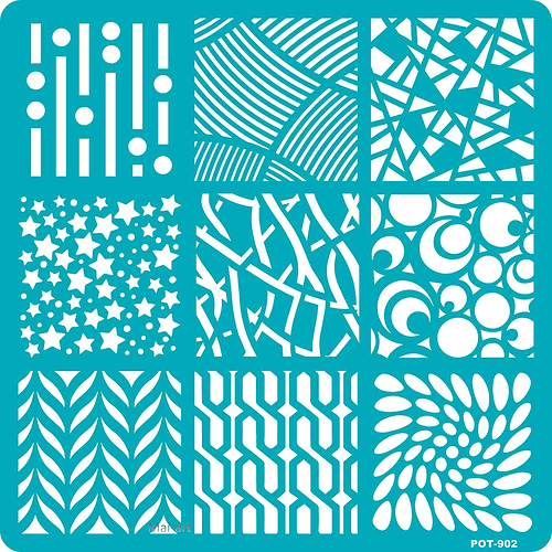 שבלונה דביקה דגם ריבועים ART2GO