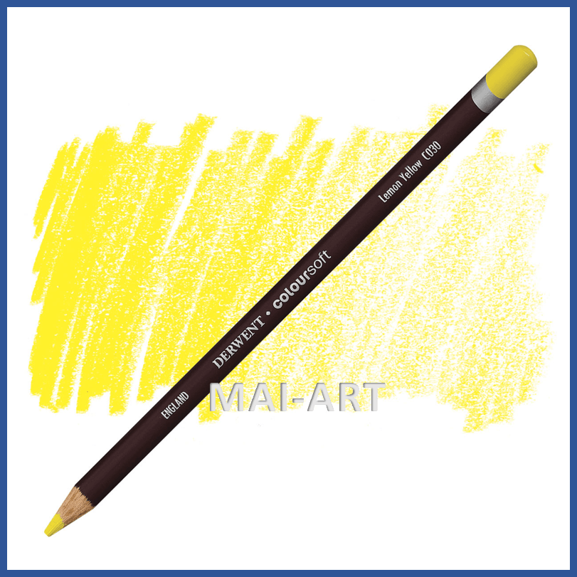 עפרון קולור סופט  COLOURSOFT DERWENT Lemon Yellow c030
