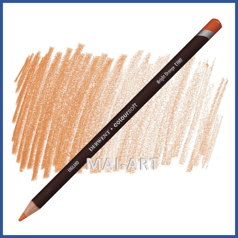 עפרון קולור סופט  COLOURSOFT DERWENT Bright Orange c080