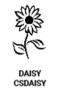 חותמת שעווה דגם חמניה D004 DAISY