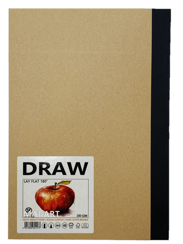 בלוק רישום/ציור 200גר' 180 מעלות DRAW A4