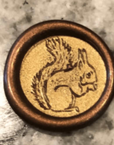 חותמת שעווה דגם סנאי Squirrel S015