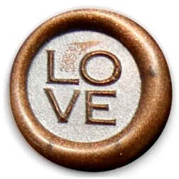 חותמת שעווה דגם אהבה אנגלית LOVE L017