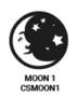 חותמת שעווה דגם ירח וכוכבים MOON1 M018