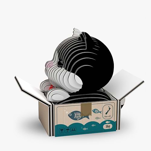 ערכת הרכבה חתול שחור 3D