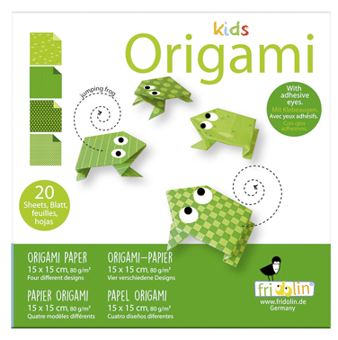 נייר אוריגמי FUNNY ORIGAMI JUMPING FROG 15/15