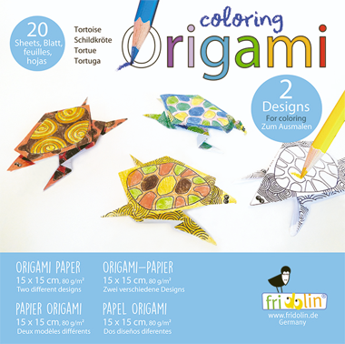 נייר אוריגמי FUNNY ORIGAMI TORTOISE 15/15