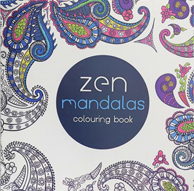 חוברת צביעה ZEN MANDALAS  18.5/18.5