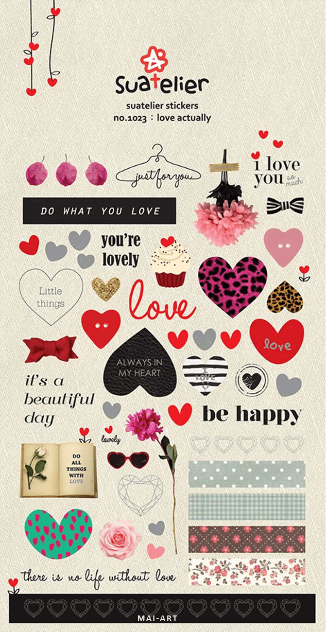 מדבקות עיצוב 1023 LOVE ACTUALLY
